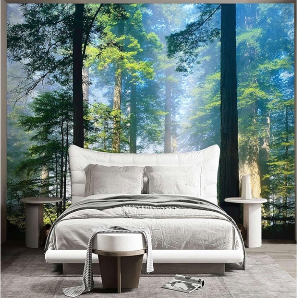 Forest Landscape Wall Mural - Peel and Stick Wallpaper